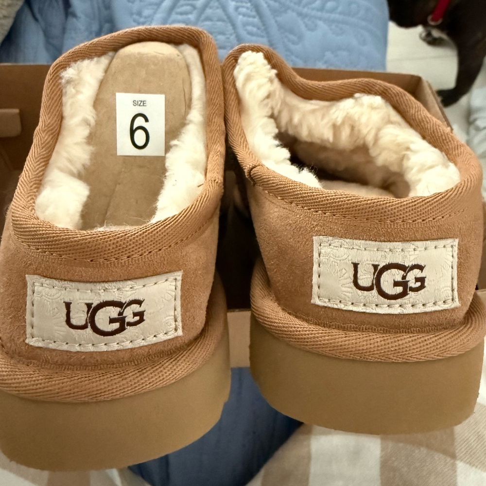 UGG Tan Cozy Slippers